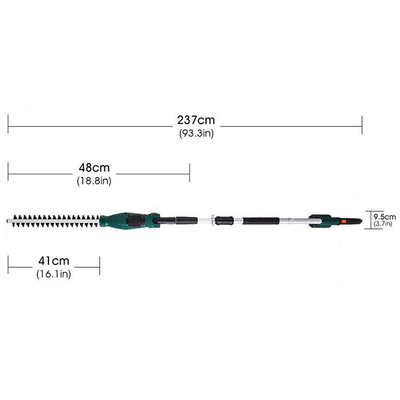 550w 450mm πολύ φθάνουν μακρύ Trimmer φρακτών Πολωνού Pruner για τον κλάδο δέντρων