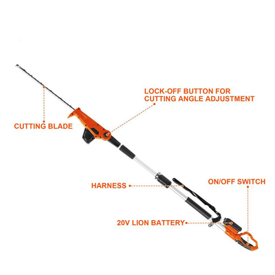 6.5KG ελαφριές μακριές Trimmer φρακτών προσιτότητας ηλεκτρικές ψαλίδες φρακτών κοπτών τηλεσκοπικές