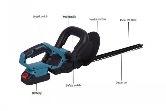 Trimmer φρακτών 20V Protable επανακαταλογηστέα 1750r/Min λεπίδα δράσης δέντρων φορητή ασύρματη διπλή