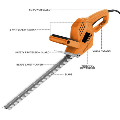 20V ασύρματο ηλεκτρικό μικρό Trimmer φρακτών προσιτότητας μπαταριών μακρύ 450MM λεπίδα