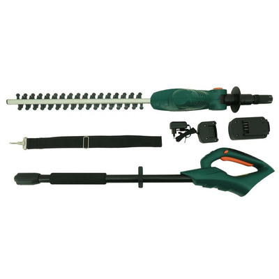 20V Trimmer φρακτών μπαταριών Πολωνού με 13 μέσα. Επικεφαλής περιστρεφόμενη λαβή 10-θέσης προσιτότητας