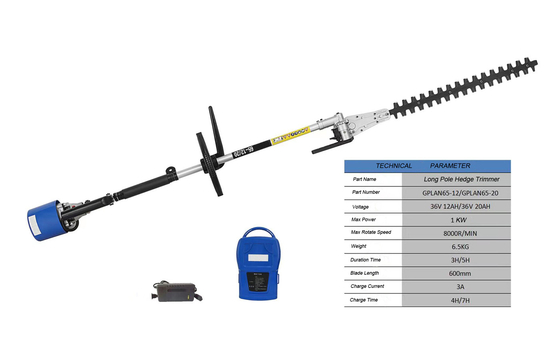 600mm 1KW μπαταριών ελαφρύ μακρύ Trimmer φρακτών προσιτότητας τηλεσκοπικό ασύρματο